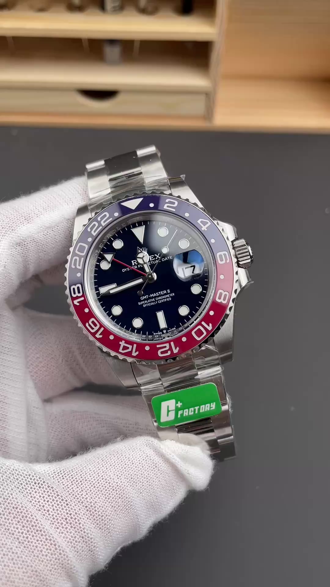 Replica Rolex GMT-Master II 126719BLRO White Gold Blue Dial 40mm Mens Watch - QualitySwissReplica