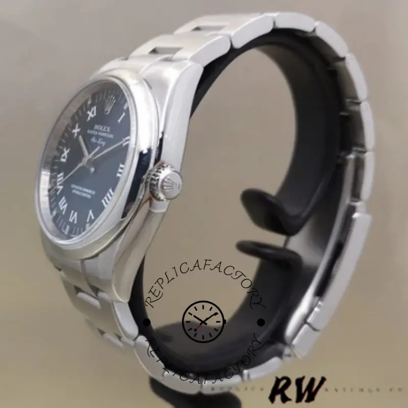 Replica Rolex Oyster Perpetual Air-King 114200 Blue Dial 34mm Unisex Watch - QualitySwissReplica