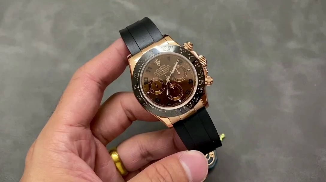 Replica Rolex Cosmograph Daytona 116515LN Chocolate Arabic Dial 40mm Mens Watch - QualitySwissReplica