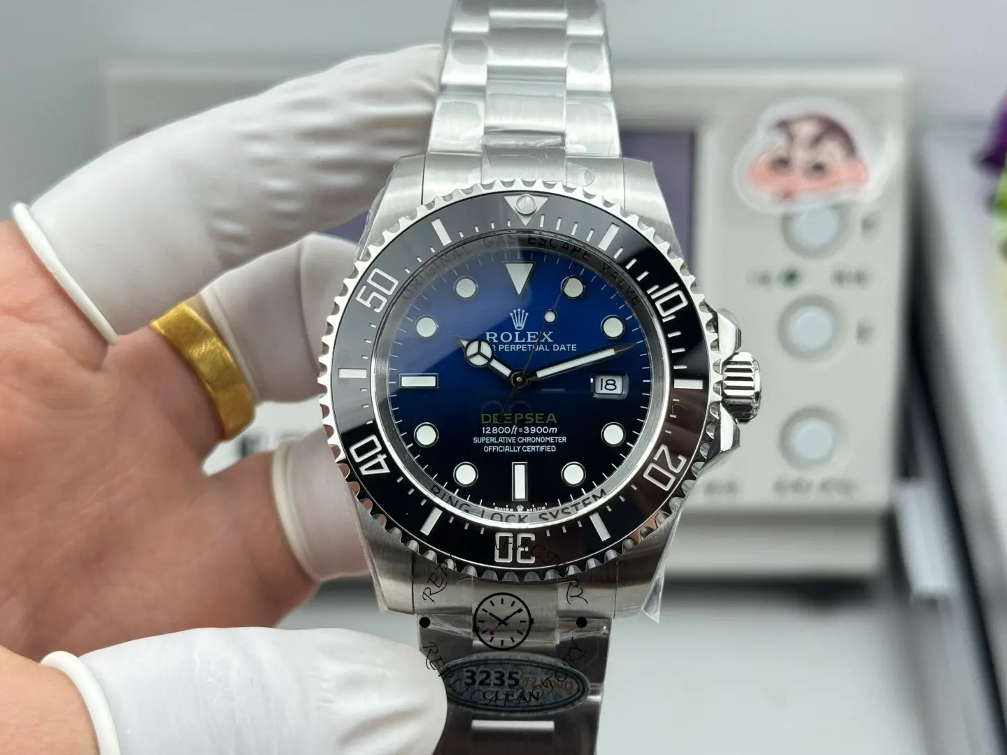 Replica Rolex Sea-Dweller Deepsea 116660 Stainless Steel D-Blue Dial 44MM Mens Watch - QualitySwissReplica