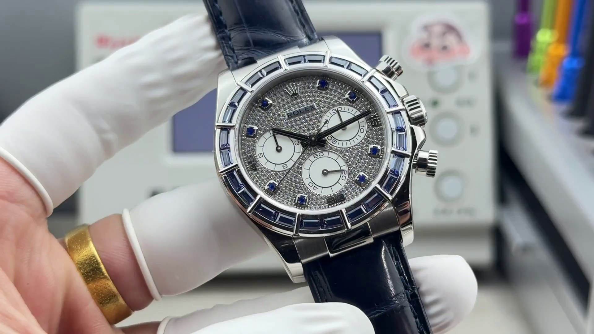 Replica Rolex Daytona 116589SACI Pave Diamond Dial 40mm Men's Watch - QualitySwissReplica