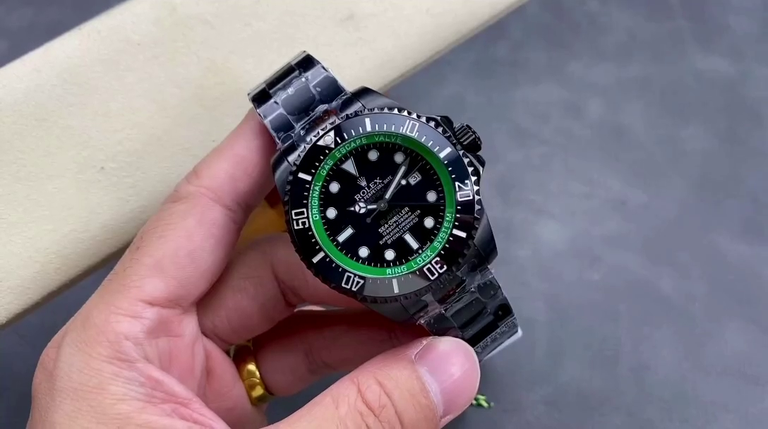 Replica Rolex Sea Dweller Deepsea Mens Blaken Custom Edition 44mm - QualitySwissReplica