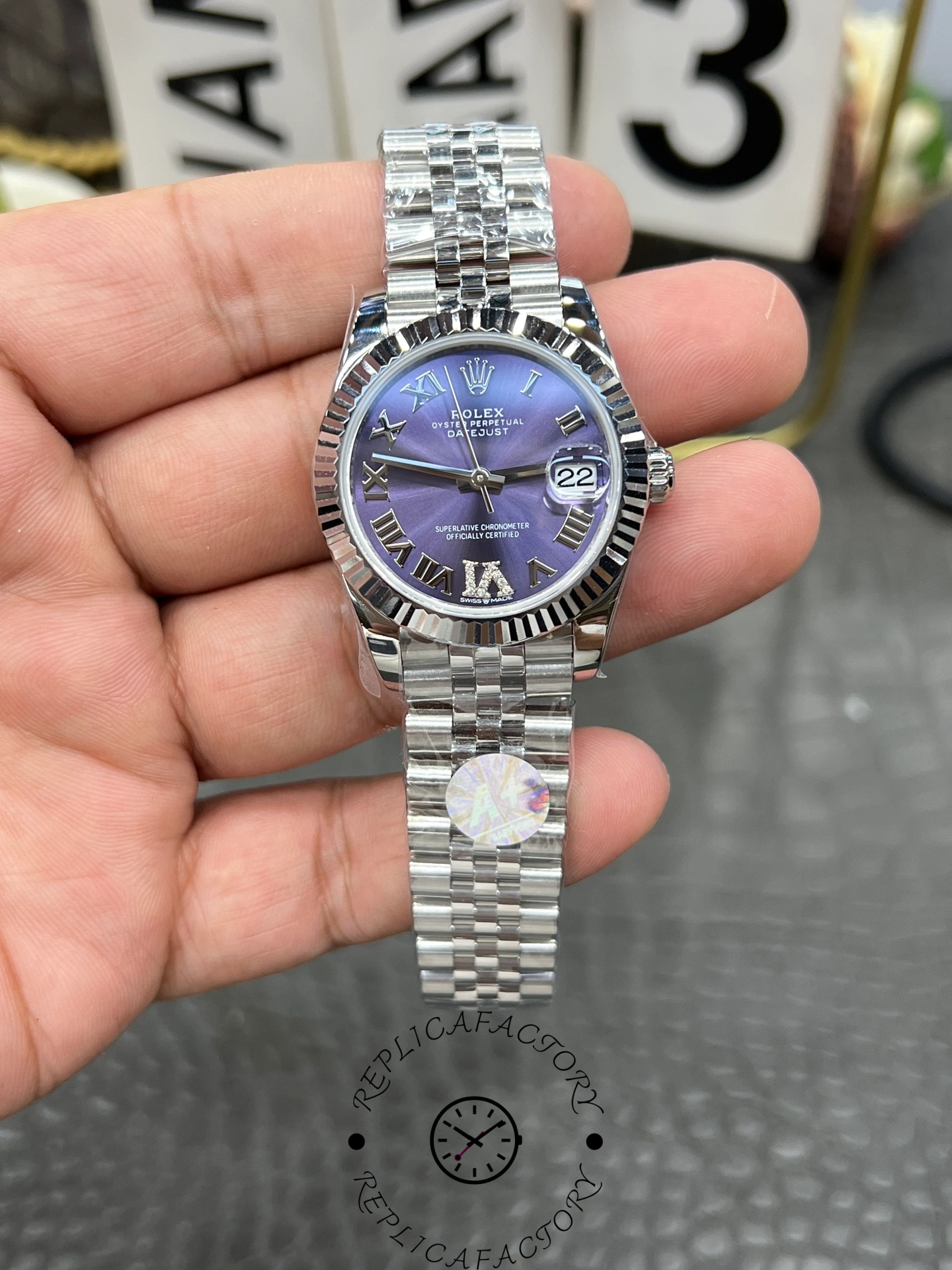 Replica Rolex Datejust 31 Purple Dial Jubilee Bracelet 278274 0026 Women's Watch - QualitySwissReplica