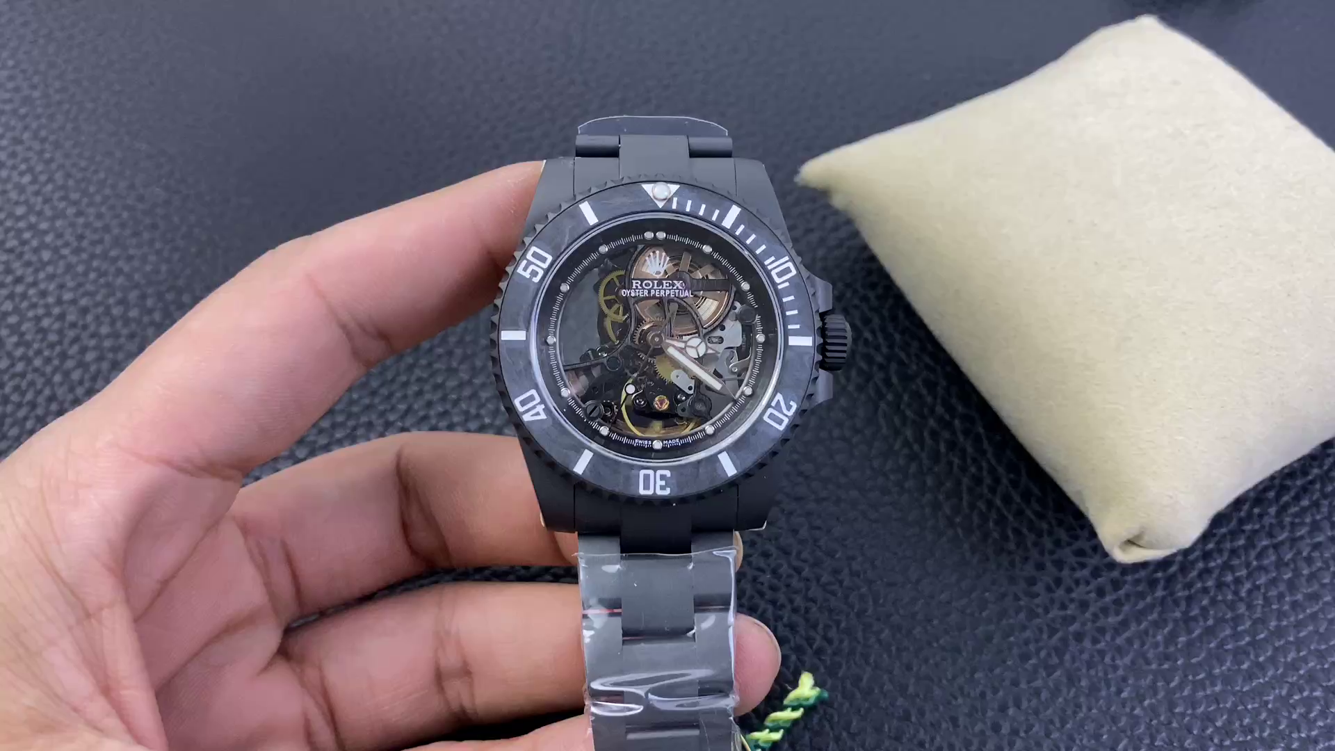Replica Rolex Submariner Black PVD Andrea Pirlo Project 114060 Skeleton Dial 40mm - QualitySwissReplica
