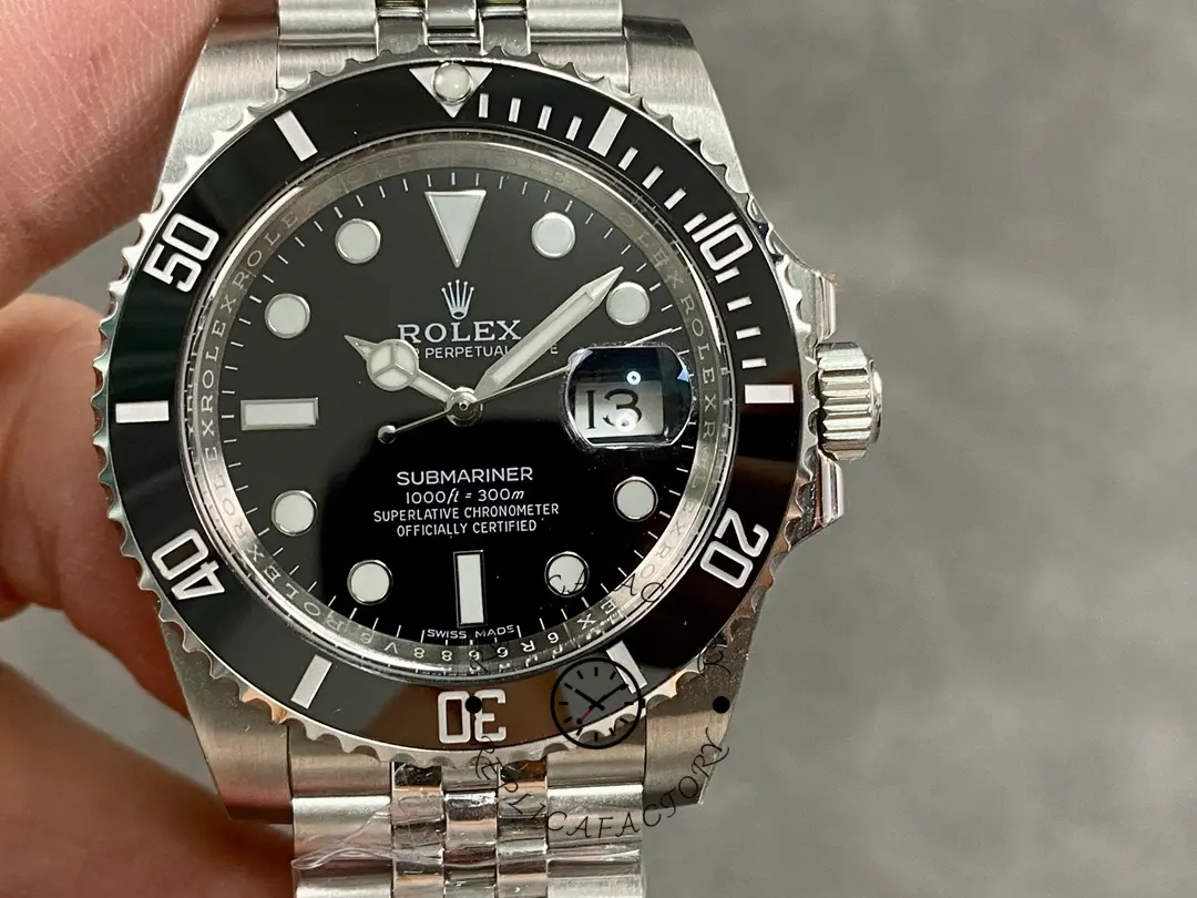 Replica Rolex Submariner 41 Black Dial Fluted Bezel Jubilee 126610LN Men's Watch - QualitySwissReplica