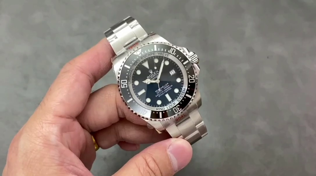 Replica Rolex Deepsea 126660 Black Dial Oyster Steel 44mm Mens watch - QualitySwissReplica