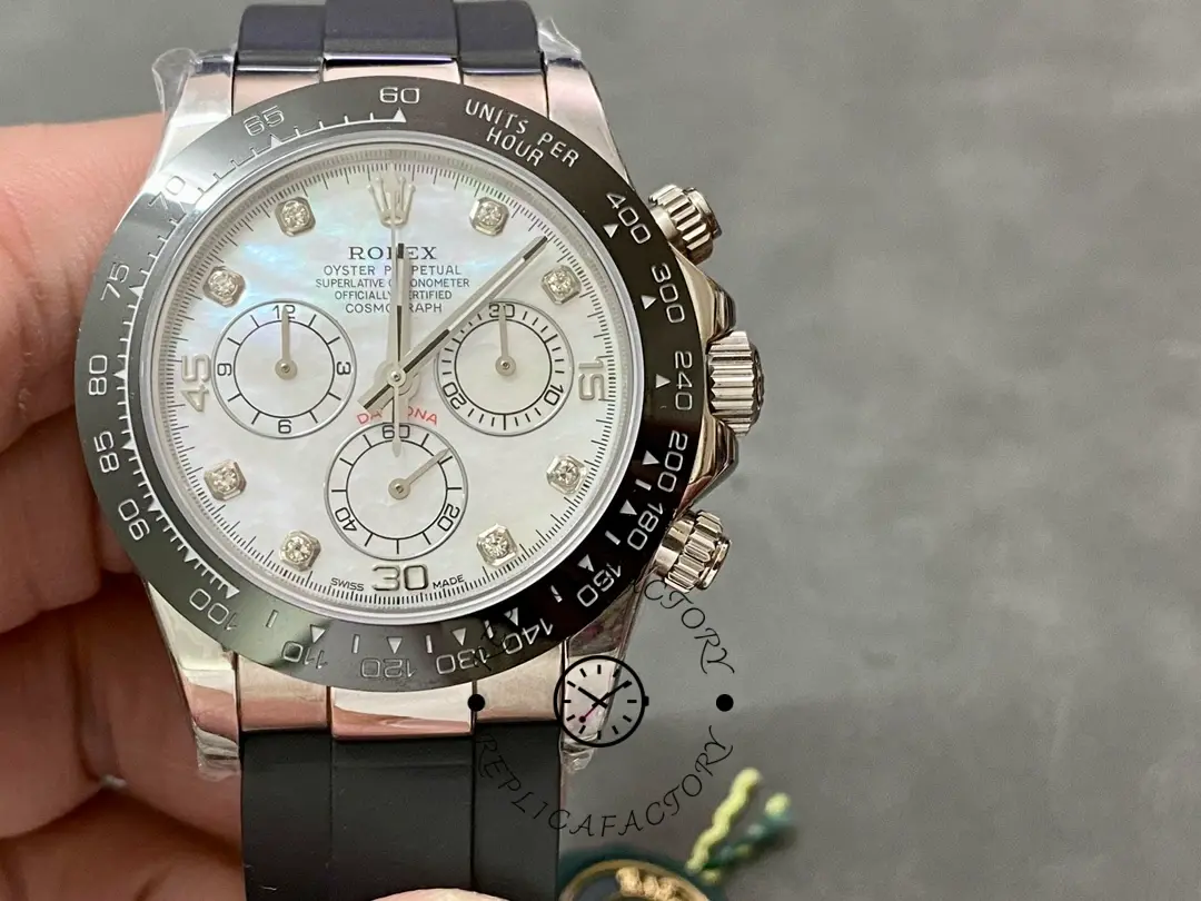 Replica Rolex Cosmograph Daytona 116519 Mother of Pearl Dial 40mm Mens Watch - QualitySwissReplica