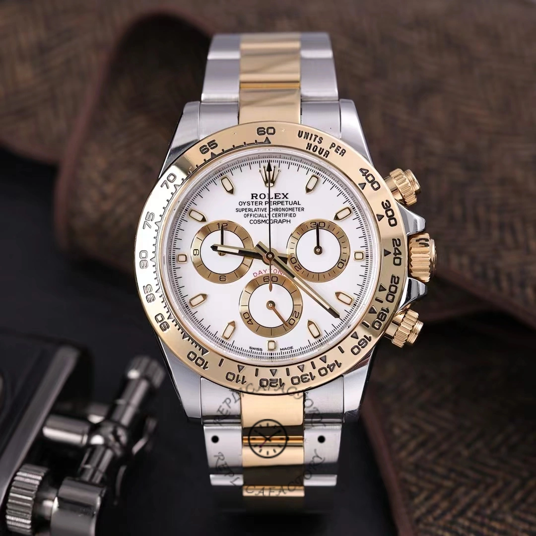 Replica Rolex Cosmograph Daytona 116503 White Index Dial 40MM Mens Watch - QualitySwissReplica