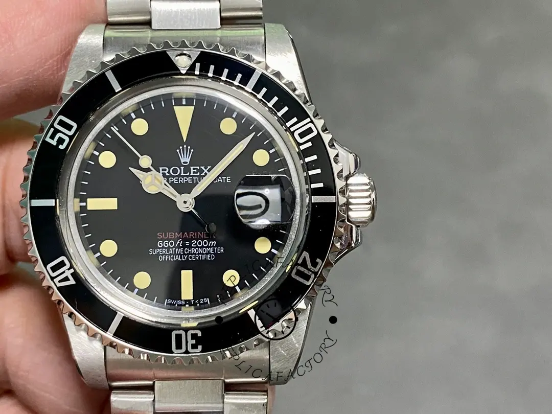 Replica Rolex Submariner 1680 Stainless Steel Case Black Dial 40mm Mens Watch - QualitySwissReplica