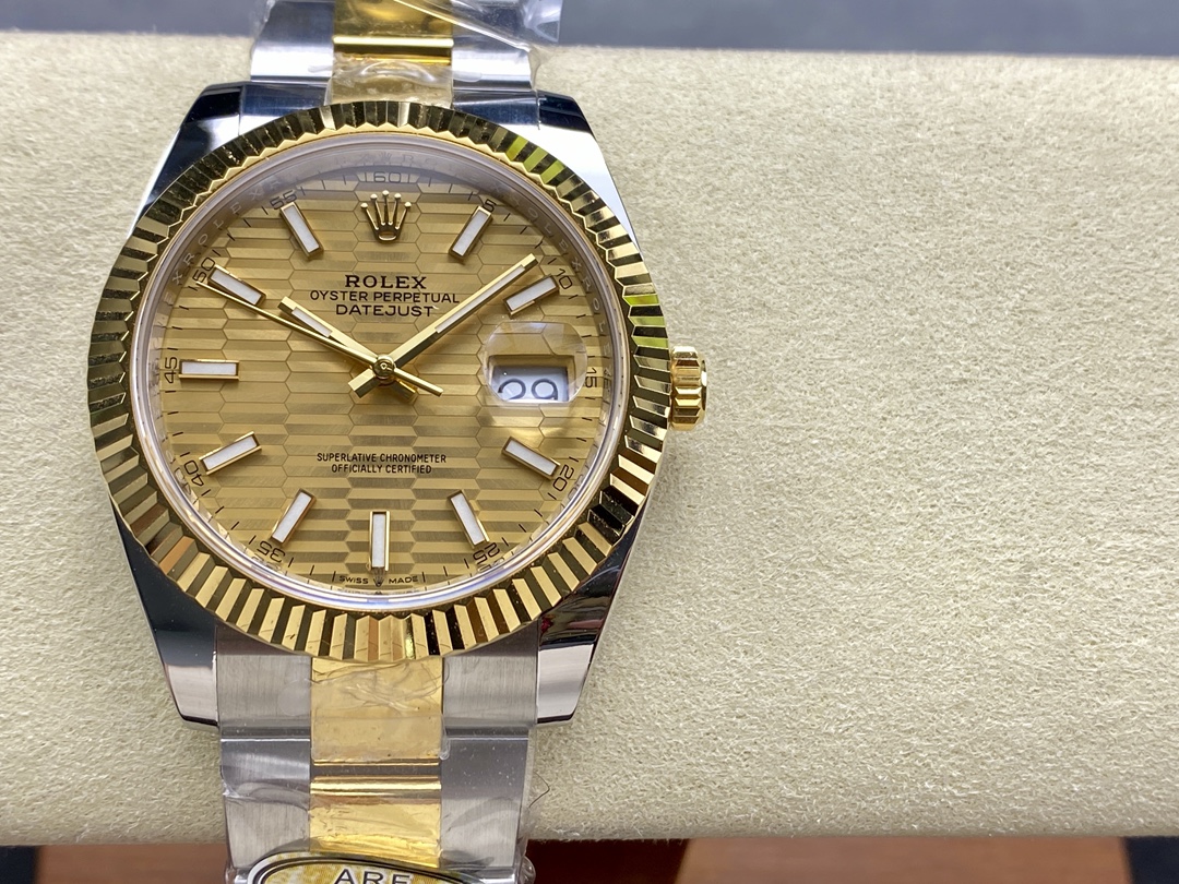 Replica Rolex Datejust 41 Oystersteel & 18K Yellow Gold 126333 0021 Men's Watch - QualitySwissReplica