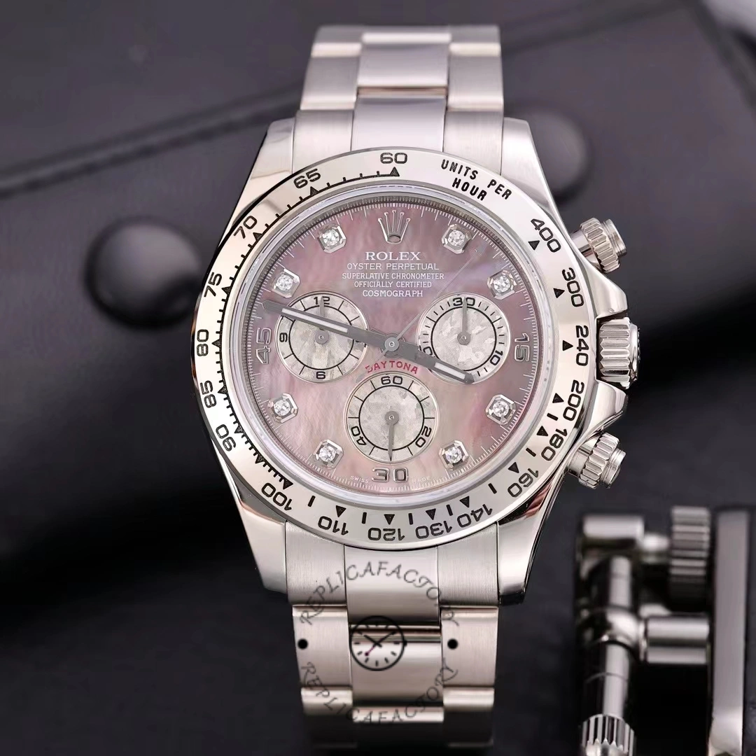 Replica Rolex Cosmograph Daytona 116509 Diamond Markings 40MM Mens Watch - QualitySwissReplica