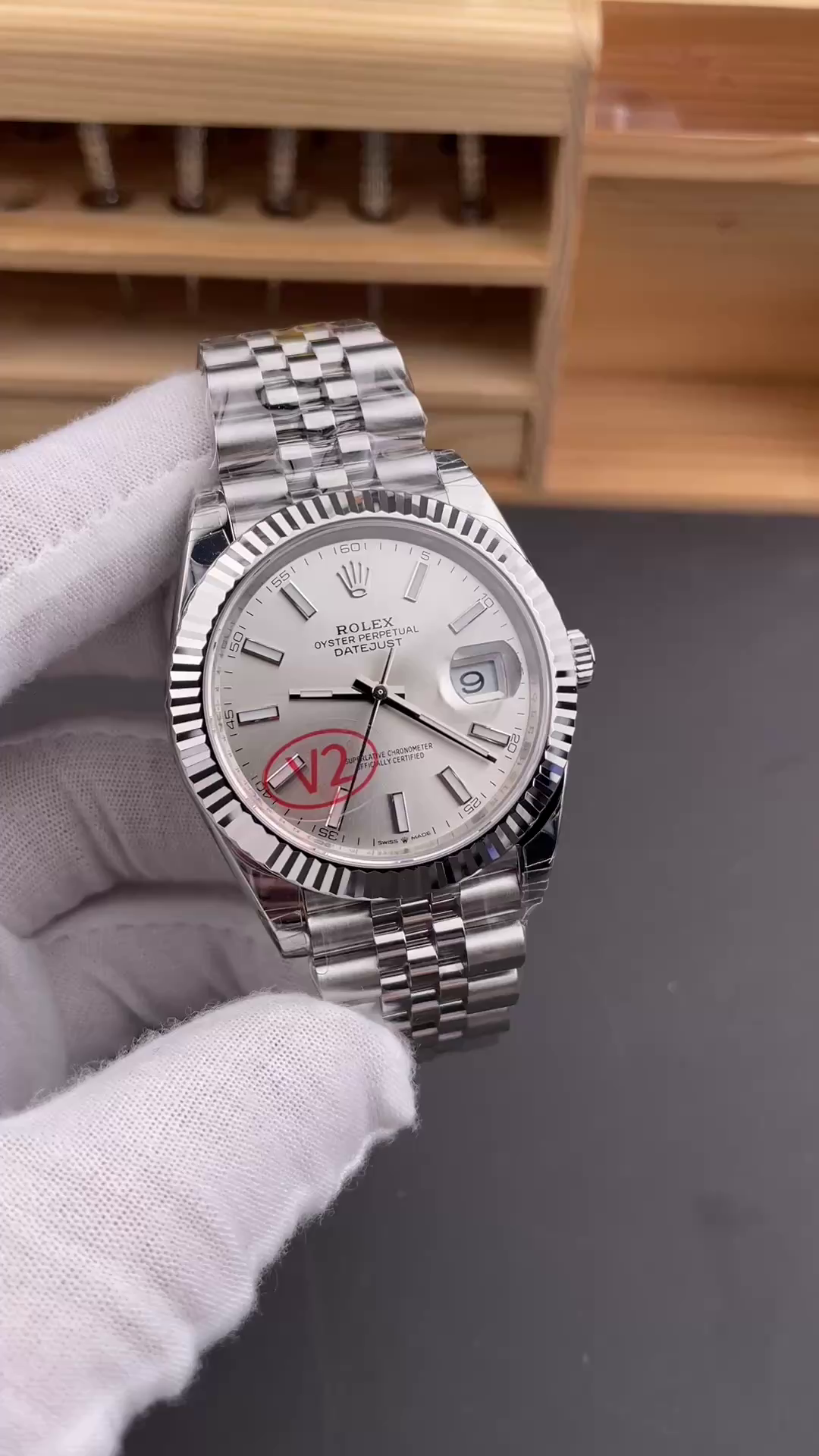 Replica Rolex Datejust 41mm Stainless Steel 126334 0004 Silver Index Jubilee Mens Watch - QualitySwissReplica