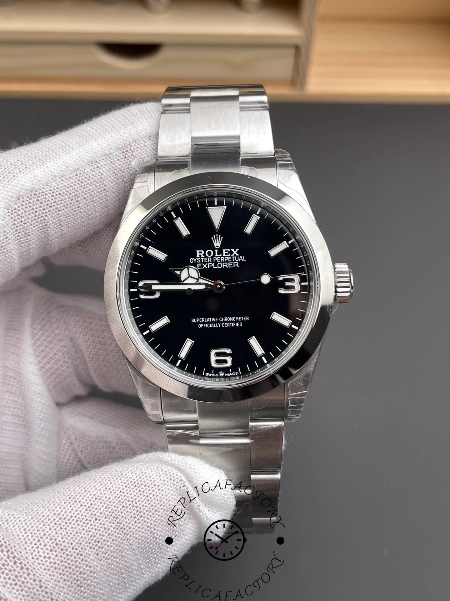 Replica Rolex Explorer 224270 Stainless Steel Black Dial 40MM - QualitySwissReplica