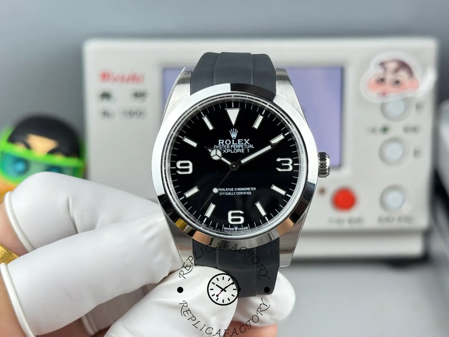 Replica 1:1 Clone Rolex Explorer 224270 Black Dial 39mm - QualitySwissReplica