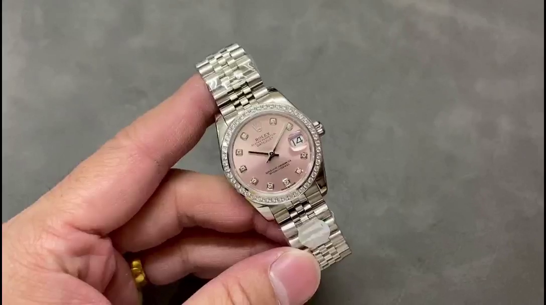Replica Rolex Datejust Steel White Gold Pink Dial m279384rbr 0003 28mm Lady Watch - QualitySwissReplica