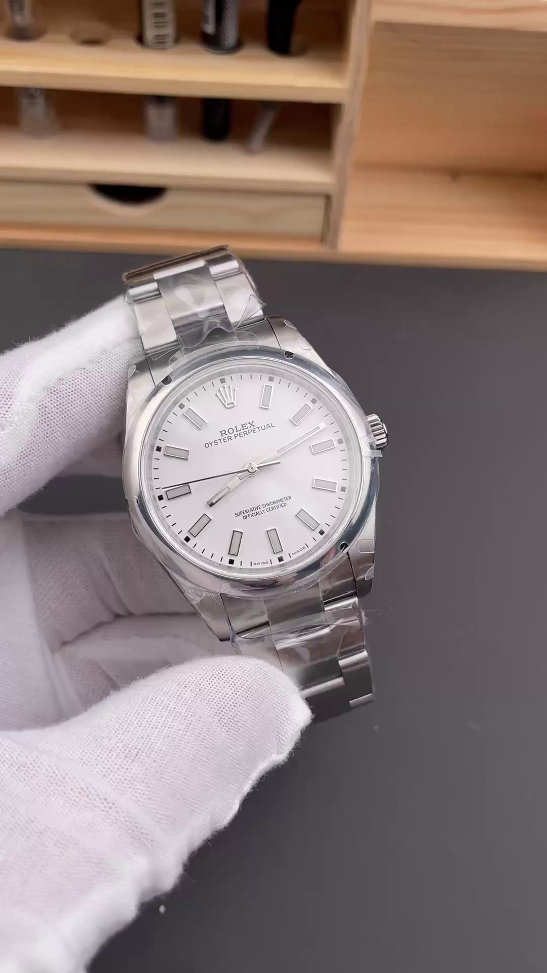 Replica Rolex Oyster Perpetual 114300 White Dial 39mm Mens Watch - QualitySwissReplica