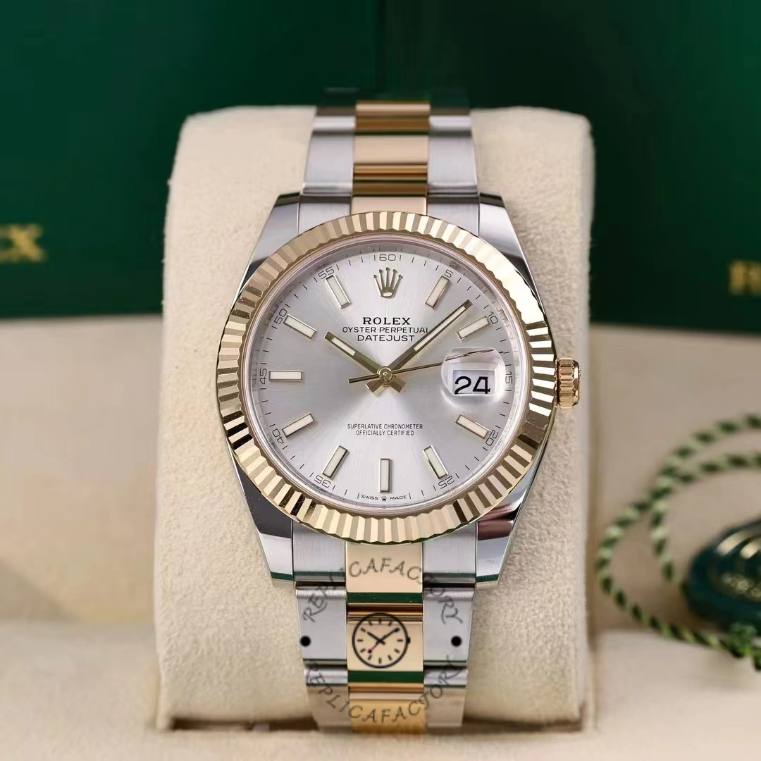 Replica Rolex Datejust 41 Oystersteel Silver Dial M126333 0001 Men's Watch - QualitySwissReplica