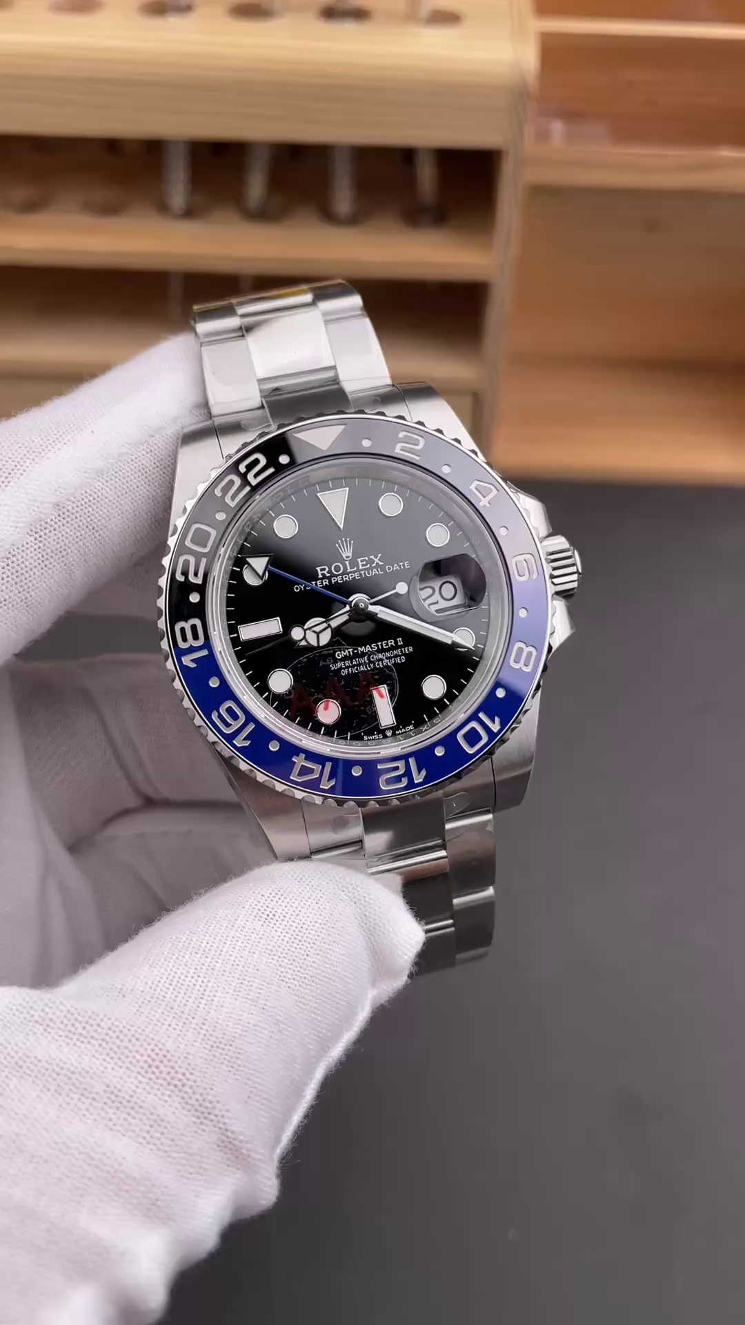 Replica Rolex GMT-Master II 126710BLNR 0003 Black Dial Stainless Steel 40MM Mens Watch - QualitySwissReplica