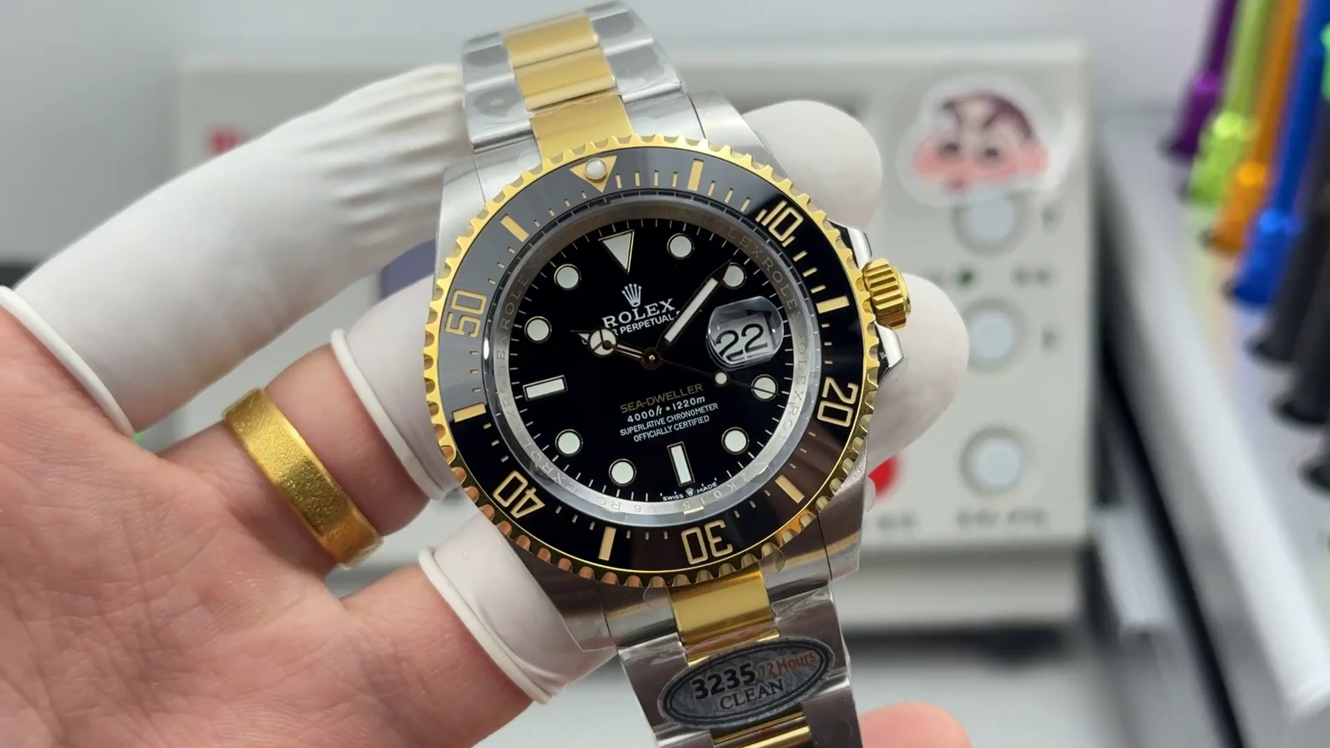 Replica Rolex Sea Dweller Black Dial Oyster Bracelet 126603 0001 Men's Watch - QualitySwissReplica