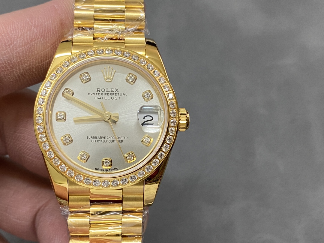 Replica Rolex Datejust 179138 Silver Diamond Dial 26MM Lady Watch - QualitySwissReplica