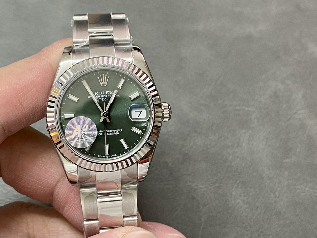 Replica Rolex Datejust 31 White Gold Mint Green Dial M278274 0017 Women's Watch - QualitySwissReplica