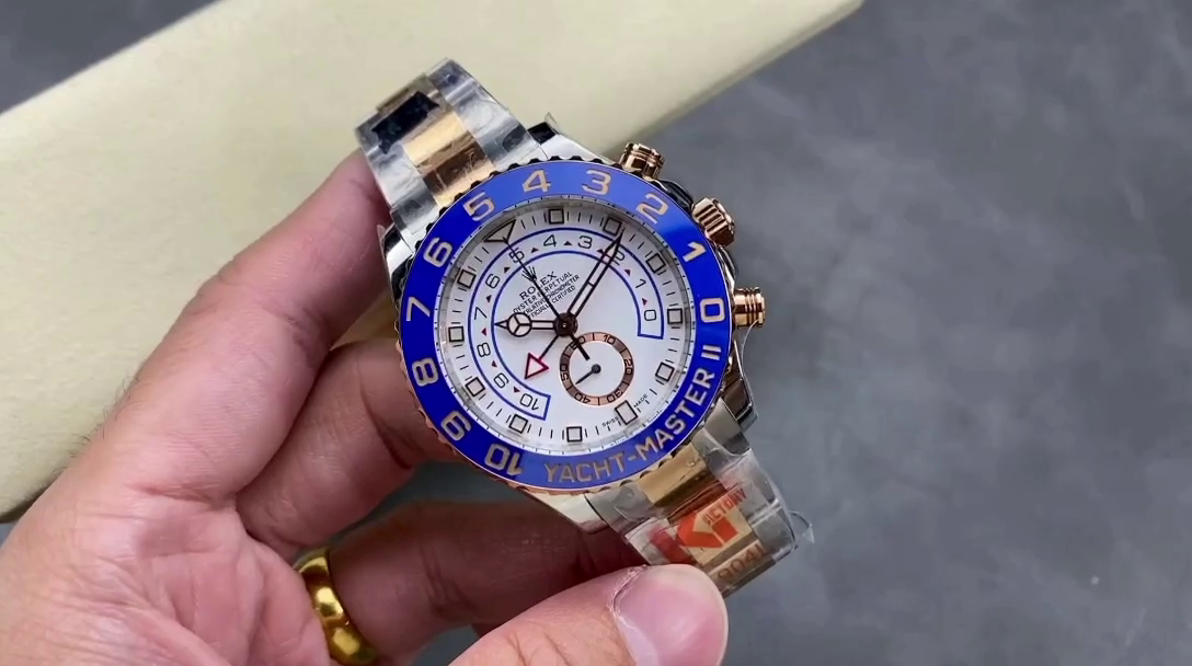 Replica Rolex Yacht-Master II 116681 White dial 44mm Mens Watch - QualitySwissReplica