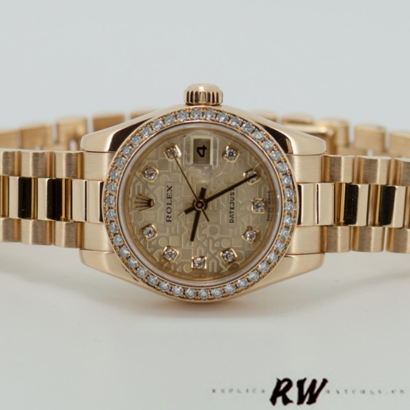 Replica Rolex Datejust 179138 Champagne Jubilee Dial 26MM Lady Watch - QualitySwissReplica