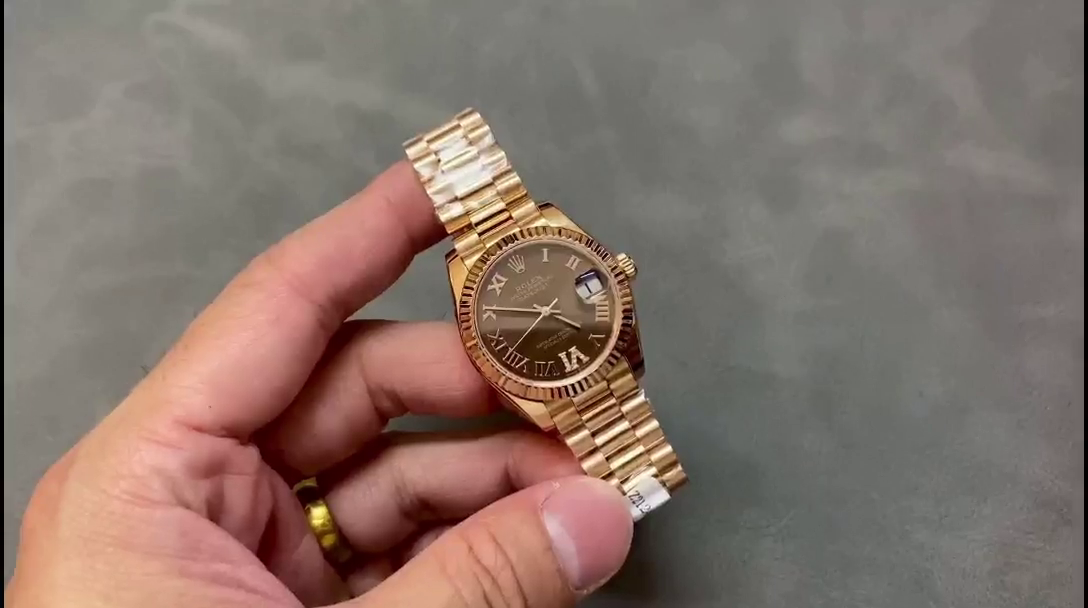 Replica Rolex Datejust 31 Everose Gold Chocolate Dial m278275 0025 - QualitySwissReplica