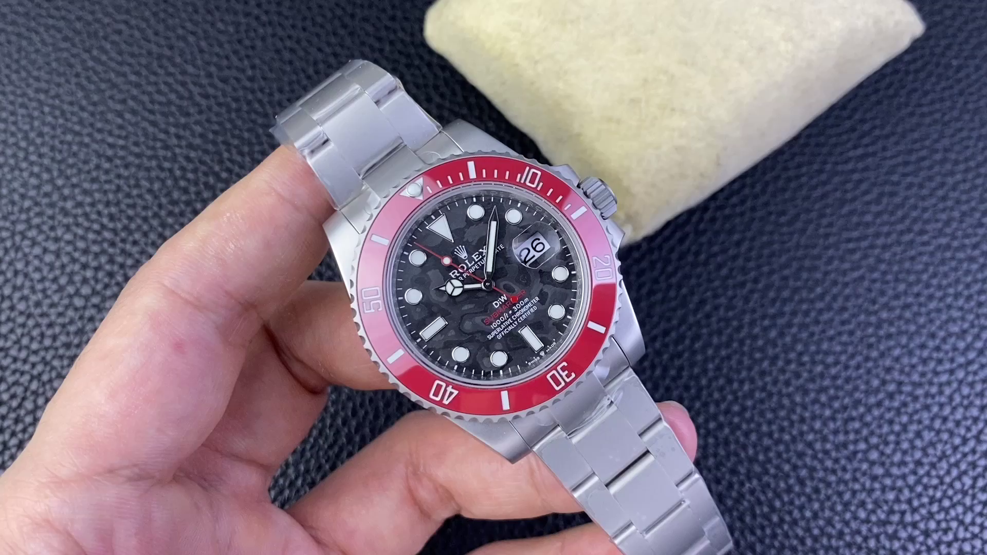 Replica Rolex Submariner DIW Persimmon Orange Black Dial Ceramic Red Bezel 116610LN - QualitySwissReplica