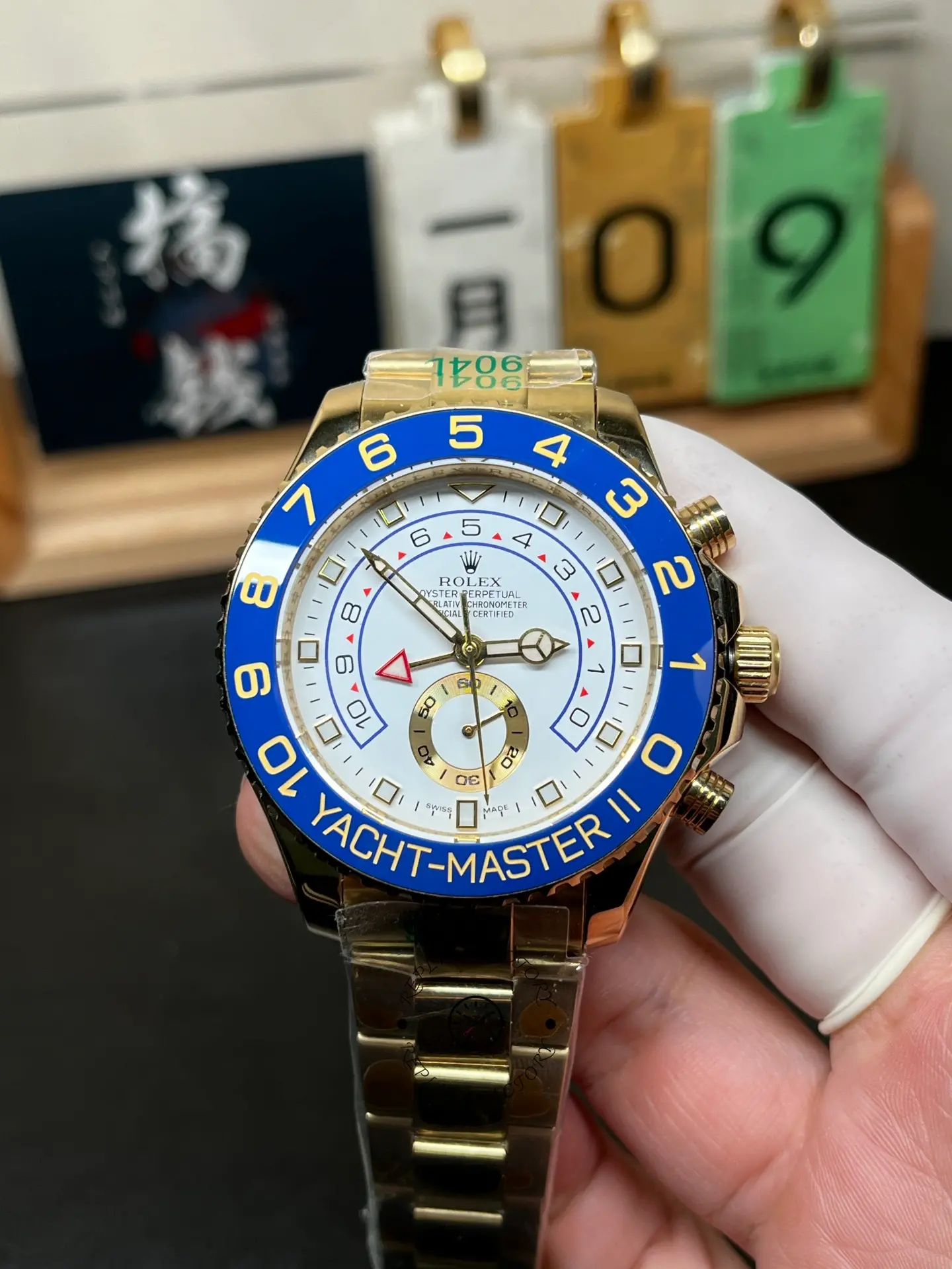 Replica Rolex Yacht-Master II 116688 White Dial 44mm Mens watch - QualitySwissReplica