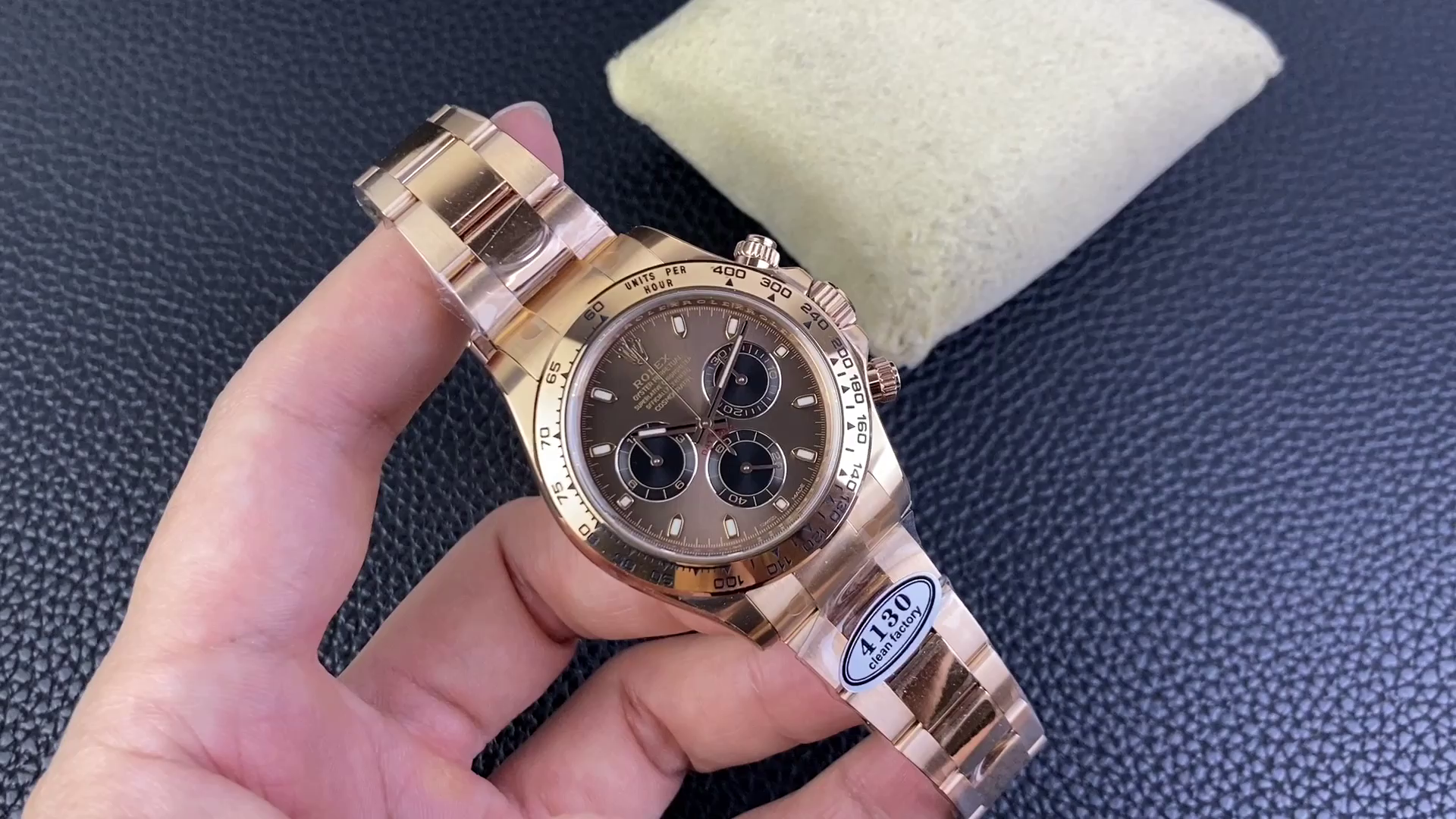 Replica Rolex Cosmograph Daytona 40mm Everose Chocolate Dial 116505 Men's Watch - QualitySwissReplica