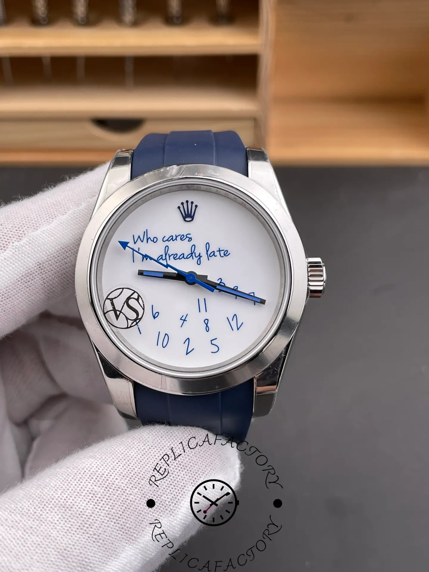 Replica 1:1 Clone Rolex Milgauss 116400 Who Cares I'm Already Late - QualitySwissReplica