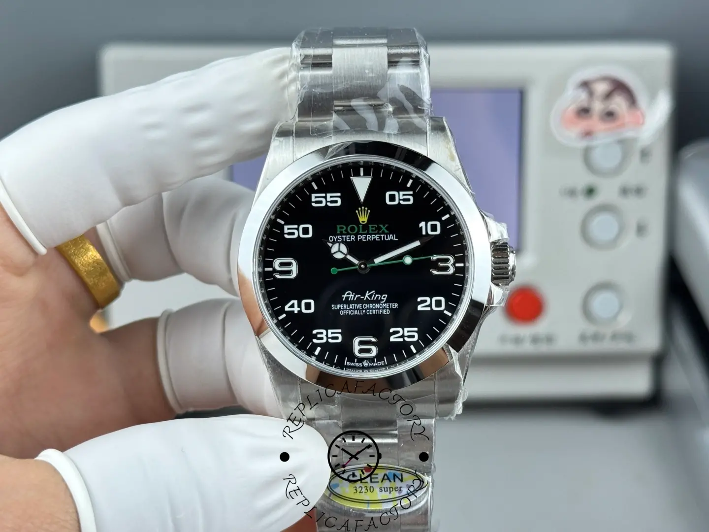 Replica Rolex Air King 126900 0001 Oyster Stainless Steel 40mm Mens Watch - QualitySwissReplica