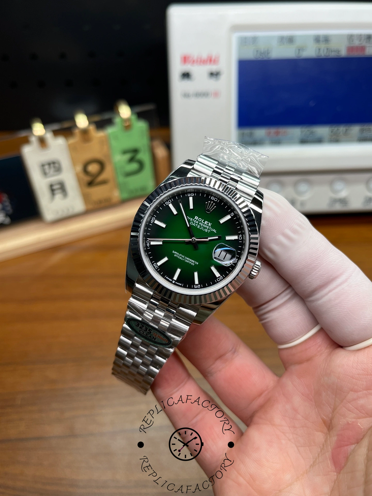 Replica Rolex Datejust 126334 41mm Green Gradient Dial 1:1 Clone 2026 - QualitySwissReplica