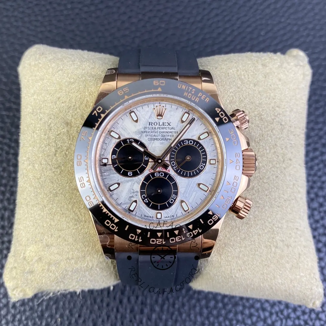 Replica Rolex Cosmograph Daytona 40 mm Meteorite Dial Everose Gold 116515ln 0055 - QualitySwissReplica
