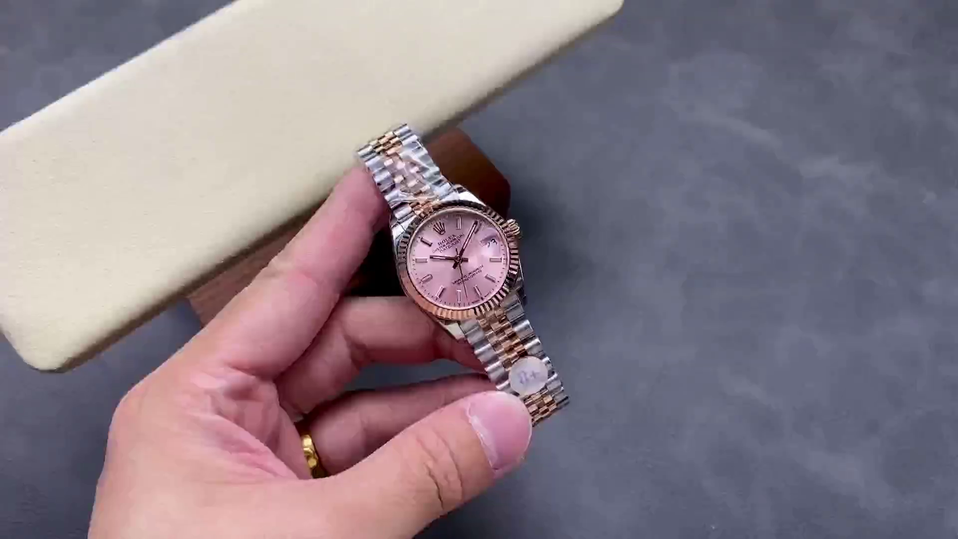 Replica Rolex Lady Datejust 31 Two-Tone Fluted Rose Jubilee 279171 0023 - QualitySwissReplica
