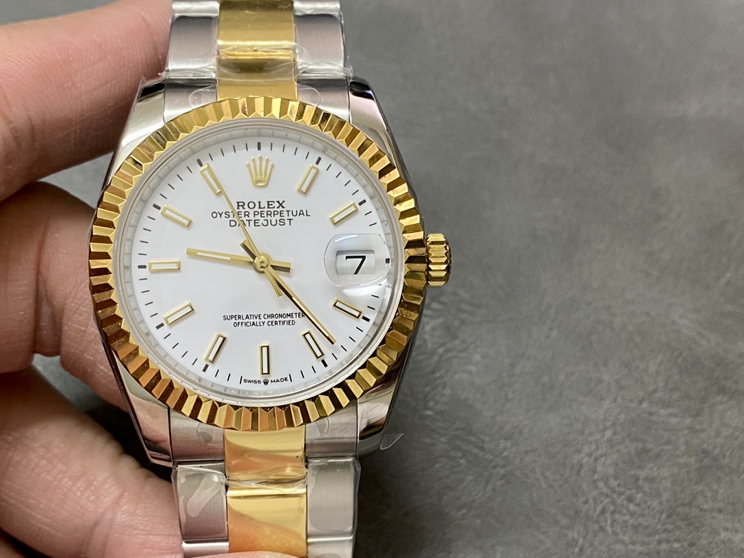 Replica Rolex Datejust 126233 0020 White Index Dial 36MM Unisex Watch - QualitySwissReplica