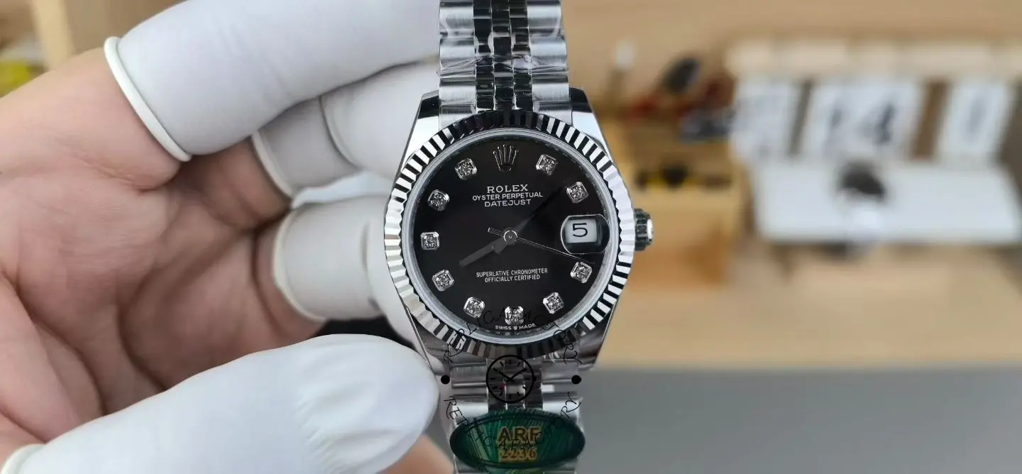 Replica Rolex Datejust 278274 0008 Dark Grey 31mm Dial Jubilee Women's Watch - QualitySwissReplica