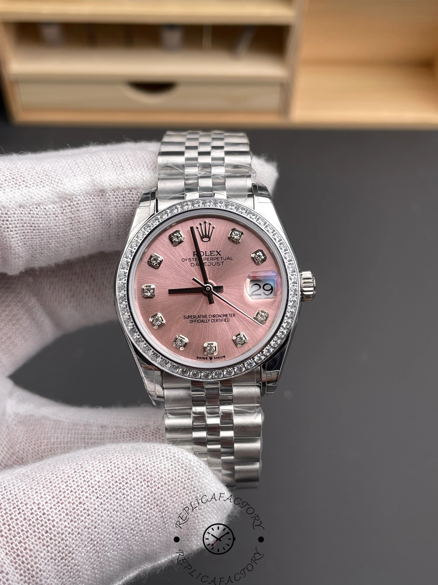 Replica Rolex Datejust 31 m278384rbr 0036 Lady Watch - QualitySwissReplica