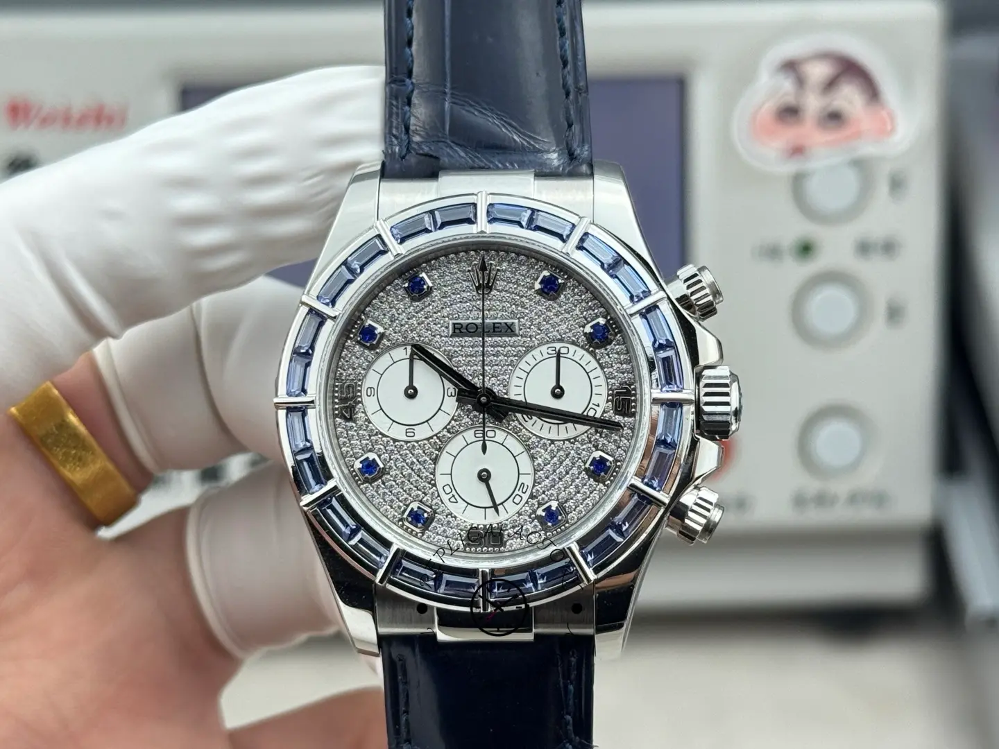 Replica Rolex Daytona 116589SACI Pave Diamond Dial 40mm Men's Watch - QualitySwissReplica