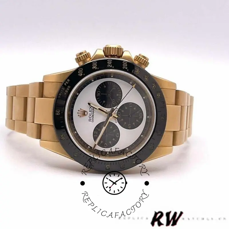 Replica Rolex-Daytona 116528 Yellow Gold White Dial 40mm Mens Watch - QualitySwissReplica