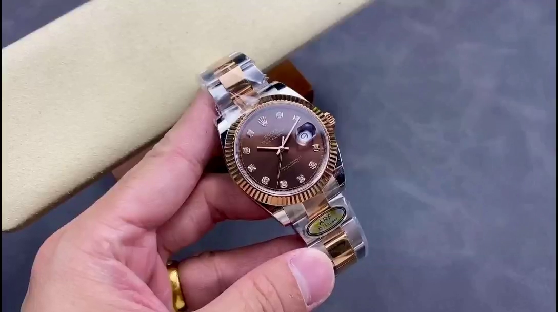 Replica Rolex Datejust 126331 0003 Chocolate Diamond Oyster 41mm Steel - QualitySwissReplica