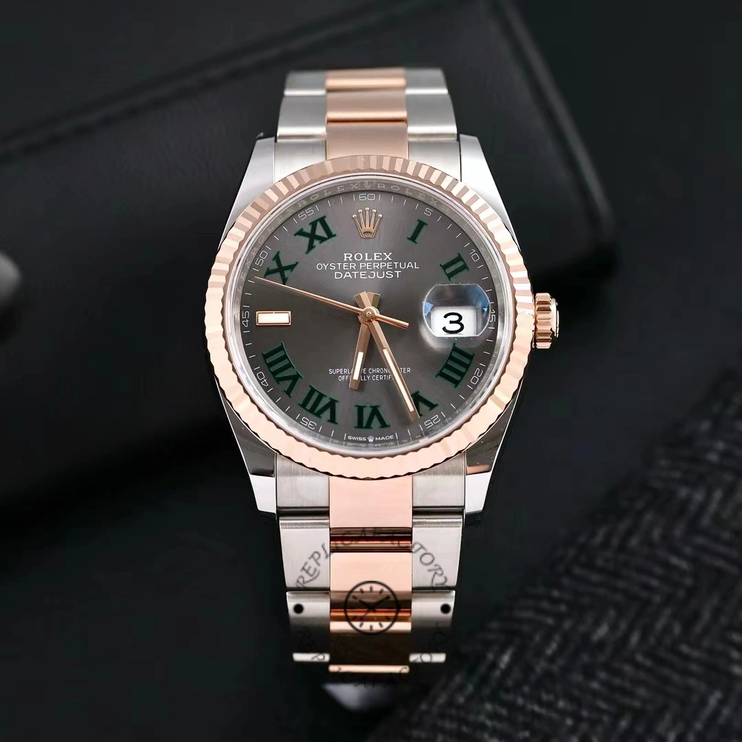 Replica Rolex Datejust 126231 0030 Slate Dial 36mm Oyster Bracelet Watch - QualitySwissReplica