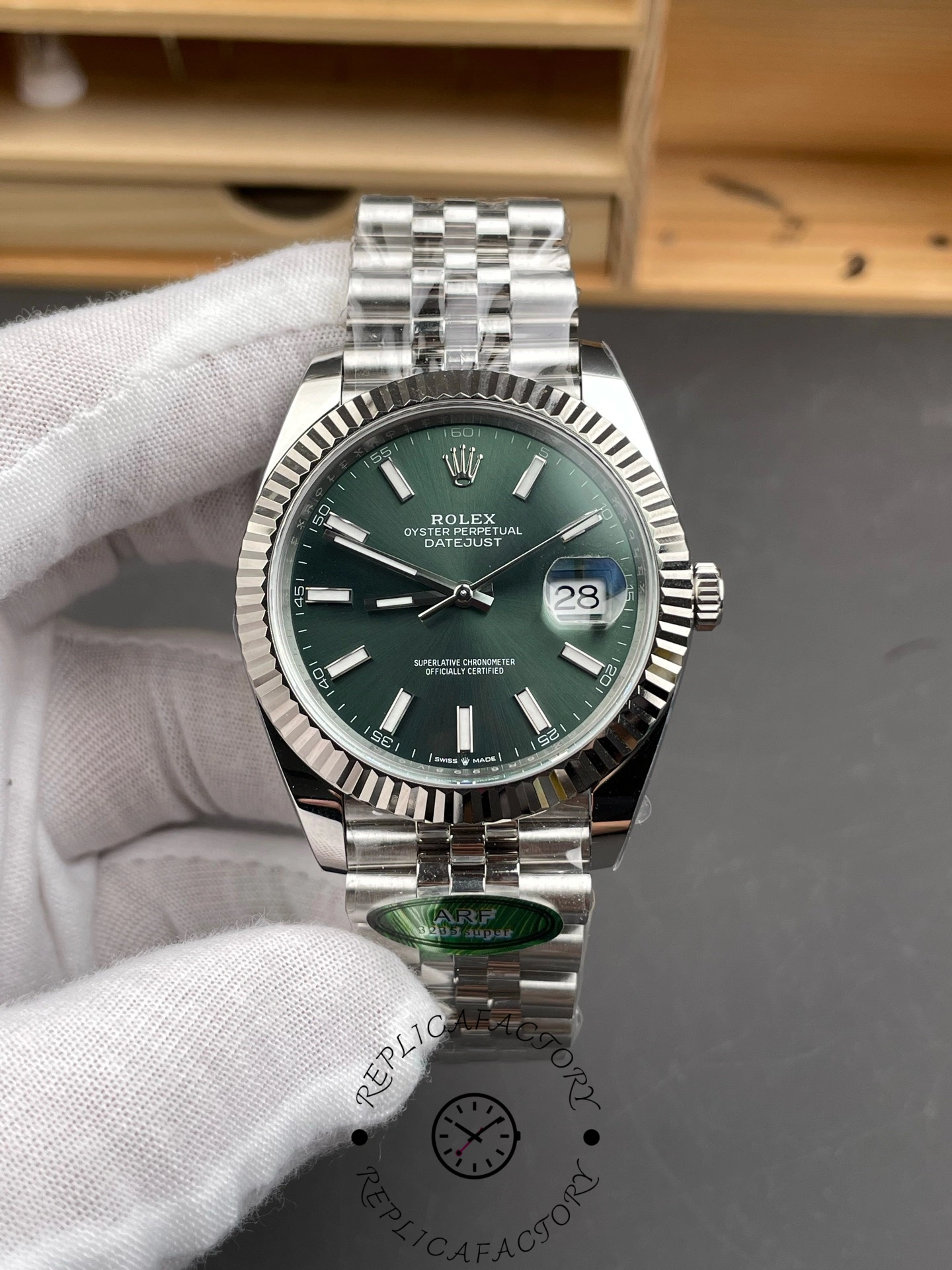 Replica Rolex Datejust 126334 0028 41 Oystersteel and White Gold Mens Watch - QualitySwissReplica