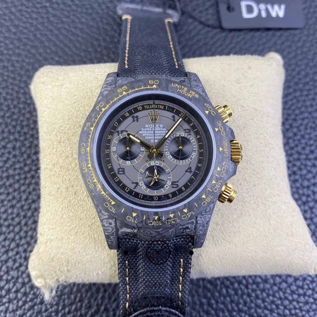 Replica Rolex Daytona DiW Black Carbon Fiber Luminous Limited Edition 40MM - QualitySwissReplica