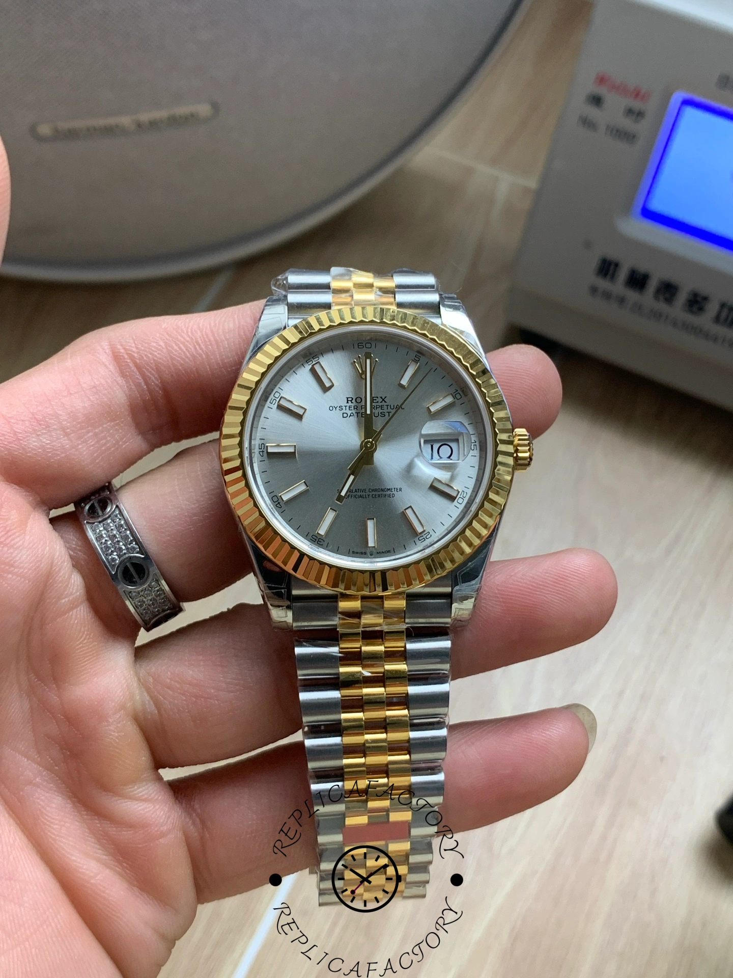 Replica Rolex Datejust 41 Jubilee Bracelet Silver Dial M126333 0002 Men's Watch - QualitySwissReplica