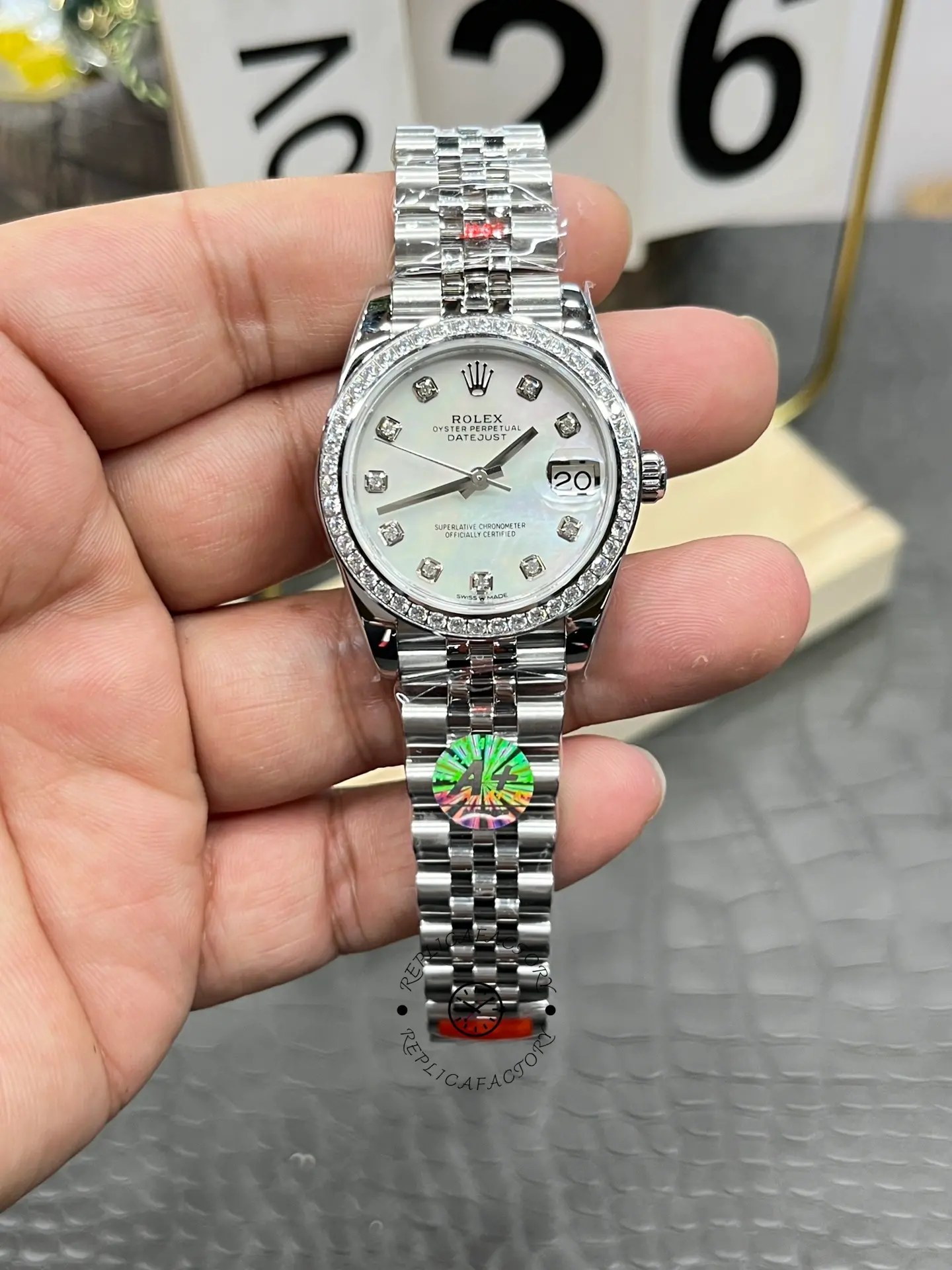 Replica Rolex Datejust 31mm MOP Dial 278384RBR-0008 1:1 Clone Automatic Watch - QualitySwissReplica