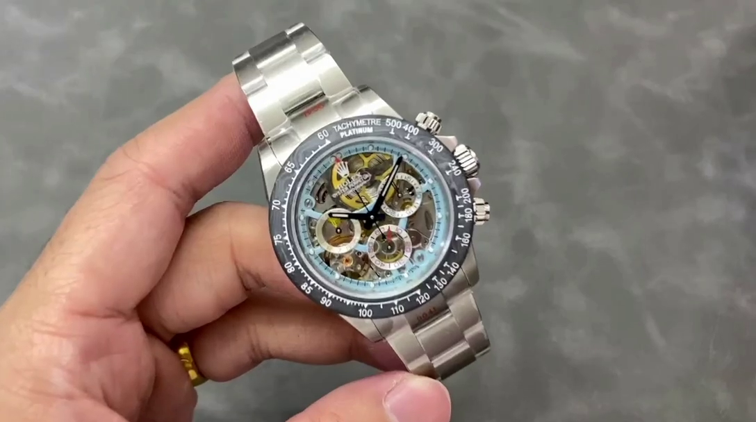 Replica Daytona Daytona Artisans De Geneve Carbon Fiber Bezel Colorful Skeleton Dial 116500LN - QualitySwissReplica