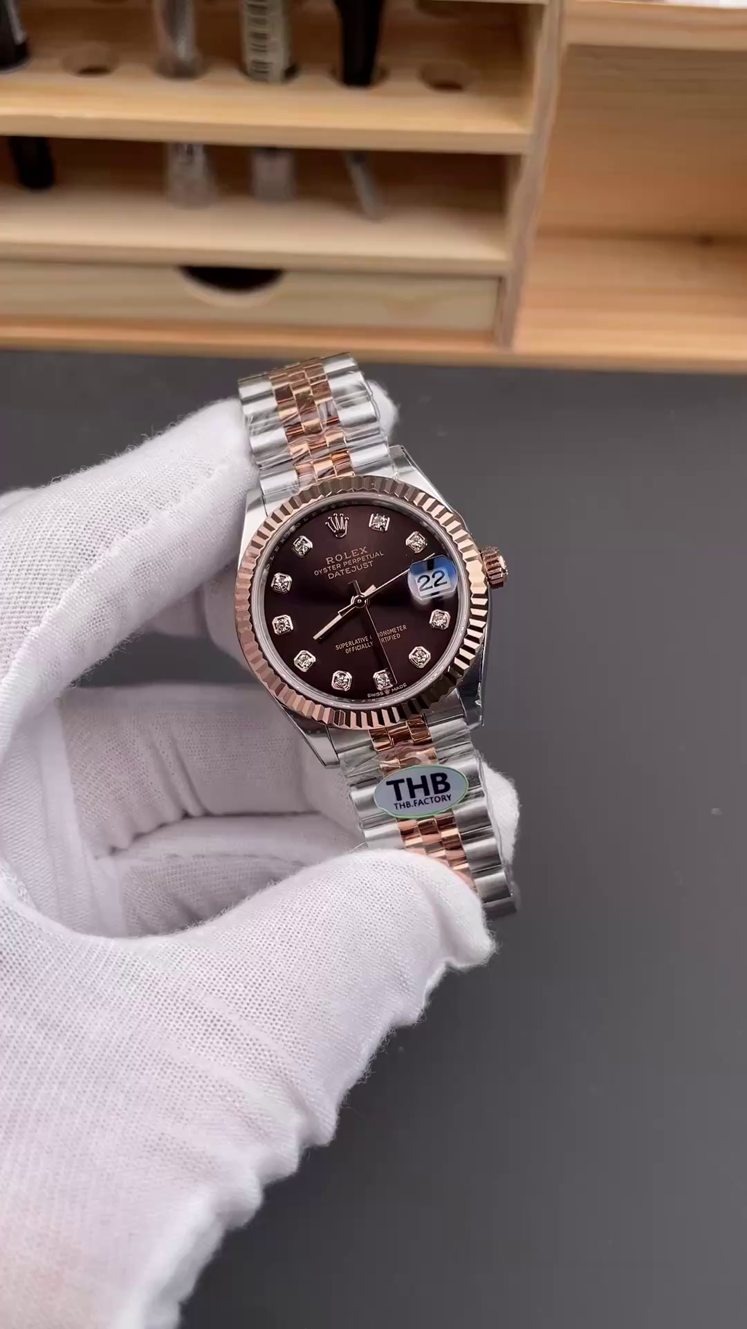Replica Rolex Datejust 31mm 278271 0028 Two Tone Jubilee Bracelet Fluted Bezel - QualitySwissReplica