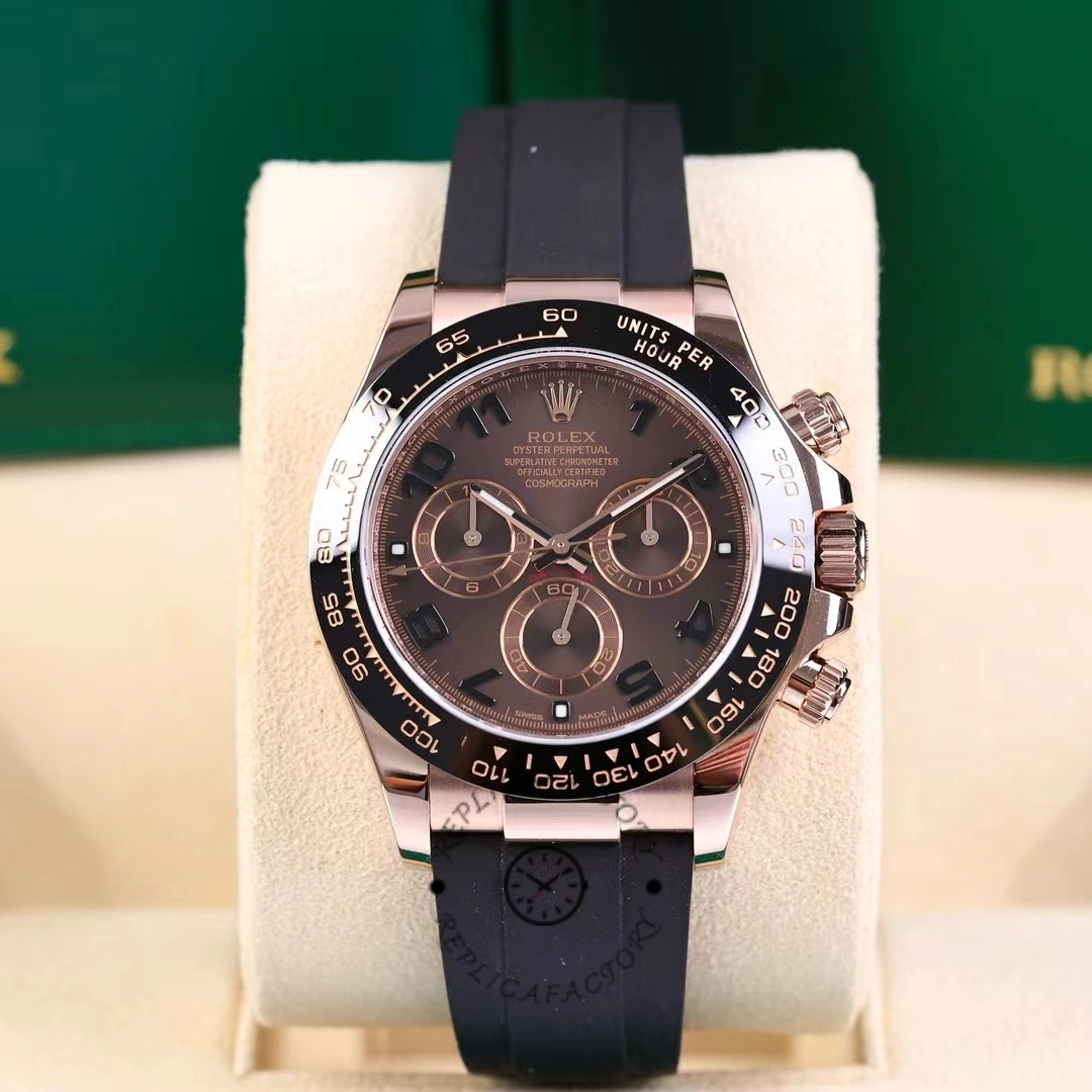 Replica Rolex Cosmograph Daytona 116515LN Chocolate Arabic Dial 40mm Mens Watch - QualitySwissReplica